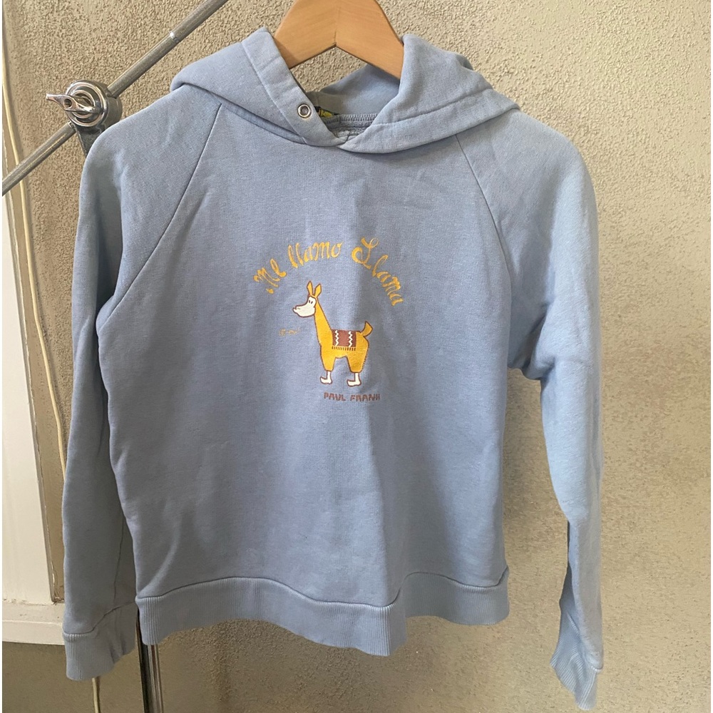 Vintage Paul Frank authentic 90s hoodie Me llamo llama. Size Med (runs small)